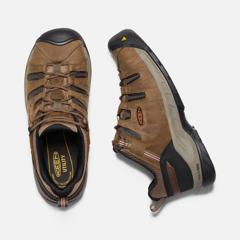 Keen Arbetsskor Herr Bruna/Svarta - Flint Ii (Steel Toe) - 701956BHF